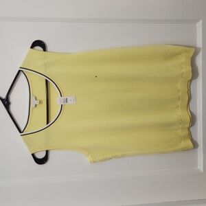NWT Talbots Yellow Sleeveless Top Size Medium